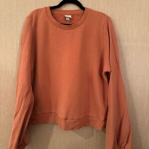 pink/coral crew sweatshirt